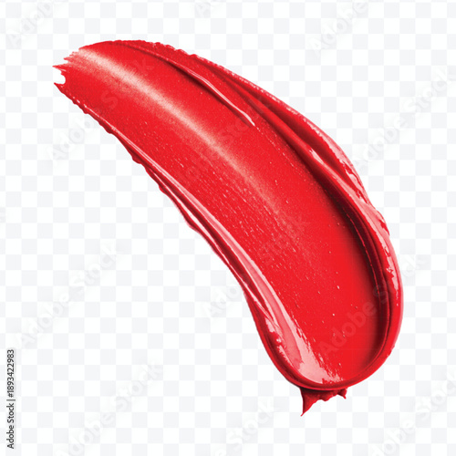 realistic 3d smooth lipstick or paint smear smudge with glossy  in different color style isolated on transparent background