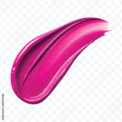 realistic 3d smooth lipstick or paint smear smudge with glossy  in different color style isolated on transparent background