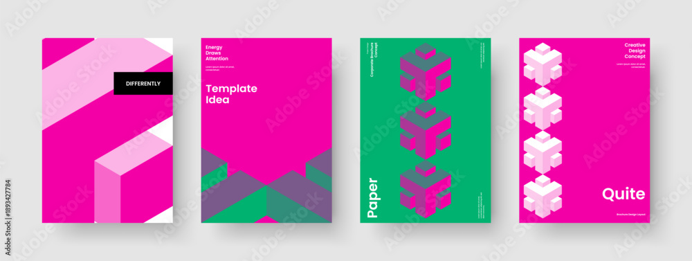 Fototapeta premium Isolated Poster Design. Creative Banner Template. Geometric Flyer Layout. Brochure. Business Presentation. Book Cover. Report. Background. Catalog. Pamphlet. Newsletter. Magazine. Brand Identity