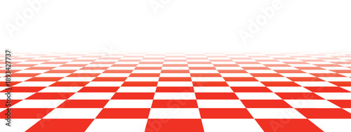 red checkerboard floor in perspective abstract checkered 