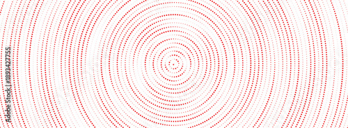  red halftone concentric circle background rippled sonic