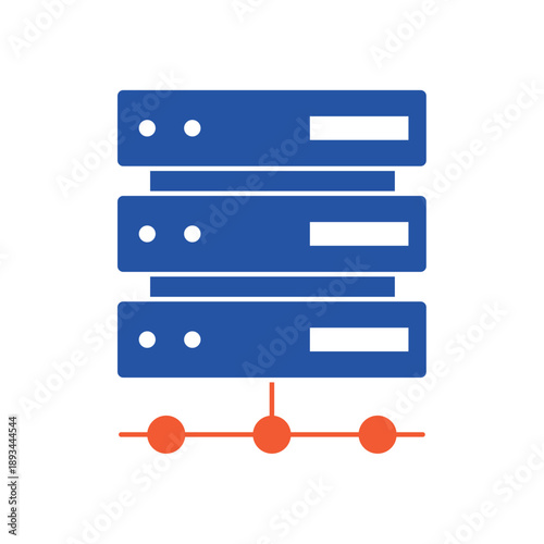 Simple Server rack hardware icon for social media, app, and web design. Vector illustration, Eps 10.