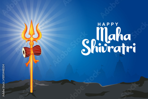 Lord Shiva Linga, Indian God of Hindu for Maha Shivratri festival of India