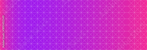 Vector white grid on purple gradient background. Banner design
