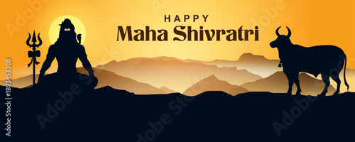 Lord Shiva Linga, Indian God of Hindu for Maha Shivratri festival of India