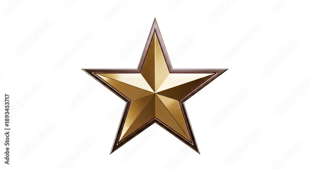 Obraz premium Golden Star Emblem