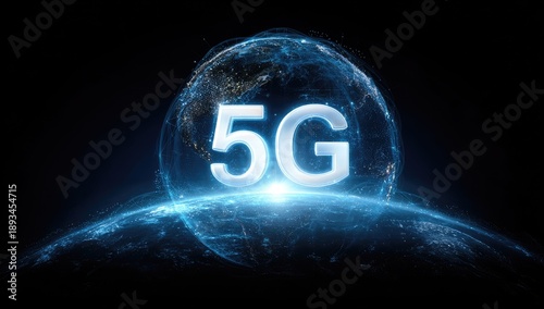 Digital image of a globe-like structure and 