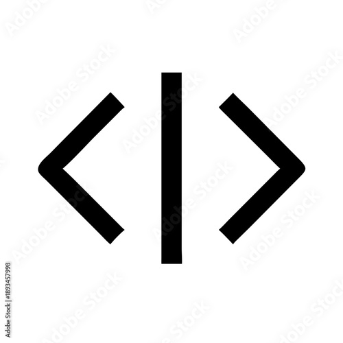 Code Merge Icon Vector Illustration
