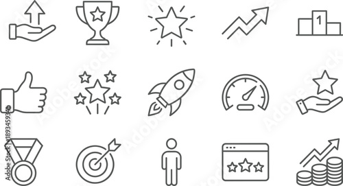 Logistics, E-commerce, and Supply Chain Line Icons Set, Delivery, Shipping, Tracking, Retail Store, Warehouse, and Packaging Concepts, Editable Vector.