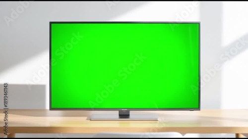  Mockup for Advertising Content in green screen tv 