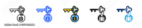 Keychain Vault Icon Collection With Multiple Styles