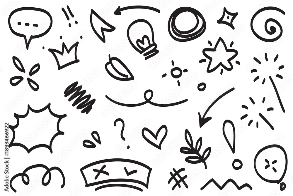 Obraz premium Funny cartoon music notes illustration