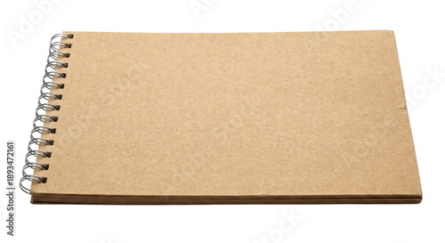Billede på lærred Horizontal kraft paper spiral sketchbook