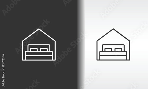 Lodge Vector, Icon Or Logo Sign Isolated Symbol Illustration