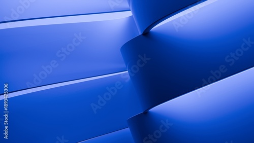 Photos Abstract wavy curved 3d render