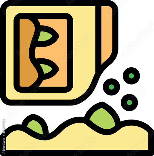 Seeds being sown on fertile ground, symbolizing new beginnings, potential, and the promise of a bountiful harvest