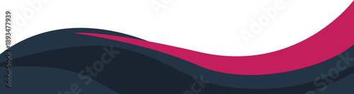 Abstract Wave Business Footer