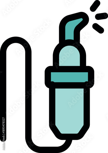 Polymerization lamp emitting ultraviolet light for curing dental fillings and whitening teeth, essential tool for modern dentistry