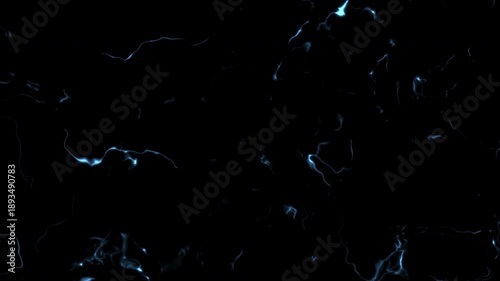 Blue electric lightning energy effect on black background for cinematic transitions, logo reveal, and dynamic video editing