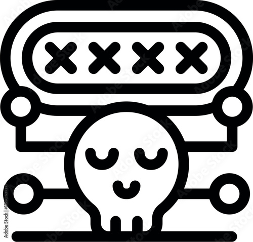 Cybercriminal stealing user password using phishing attack