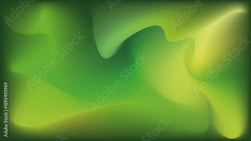 Abstract Green mist wallpaper. Green wavy vector art. For wallpaper, poster, background, banner and vector template.