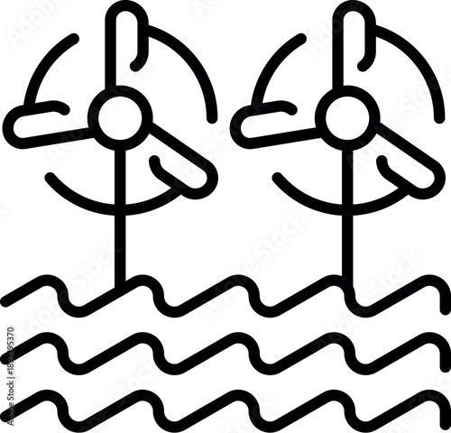 Water turbines are generating clean energy from ocean currents