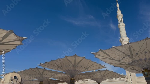 The daily life of Islam in the Prophet's Mosque in Medina, Saudi Arabia,
