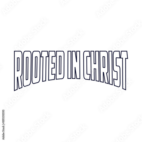 Rooted in christ t shirt design with cross and tree roots