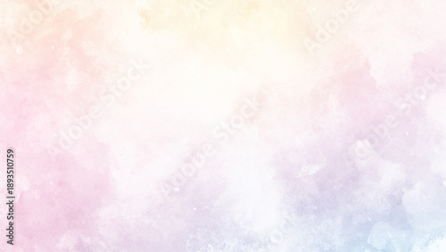  Plane sky view with stars and sunset. Watercolor style texture