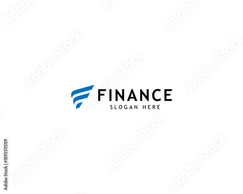 Finance Logo With Combination Initial F and arrow