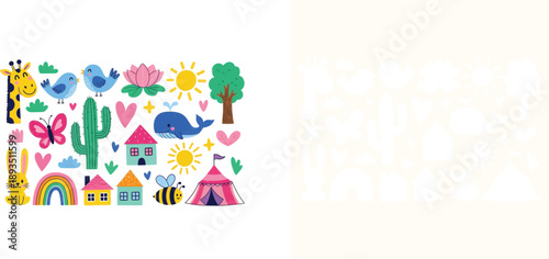 A cute and charming cartoon submarine in shades of teal with a red periscope