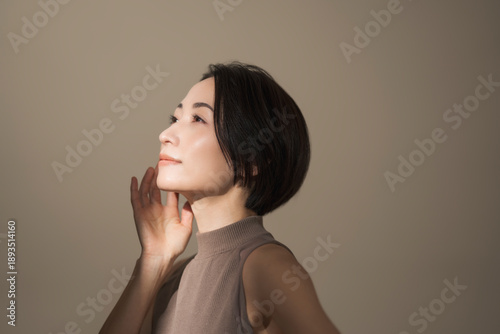 美しいアジア人女性のビューティーイメージ