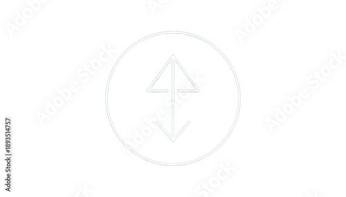 Free Download A minimalist white arrow symbol on a transparent background within a circle on a black background - GFXLoad