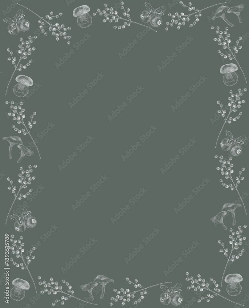 Obraz premium abstract floral frame