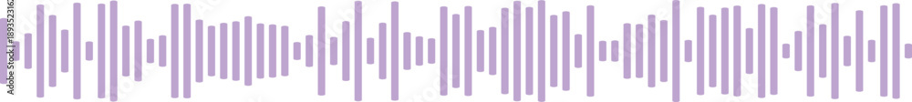 Obraz premium Lavender Sound Waveform - Soft Digital Audio Spectrum Analysis for Calm Media Projects