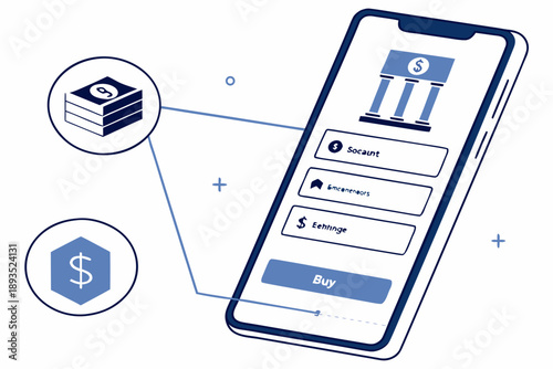 Mobile application for financial transactions