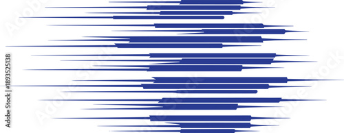 Abstract horizontal speed line background with dynamic blue strokes modern minimal vector texture design for technology motion posters and creative layouts