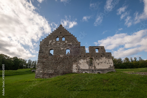 Visingsborg castle ruin on the Swedish island of Visingsö in Lake Vättern