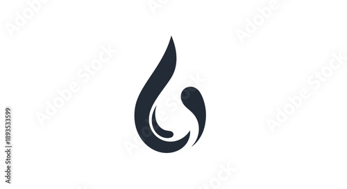 Konstfotografi Abstract dark blue flame graphic