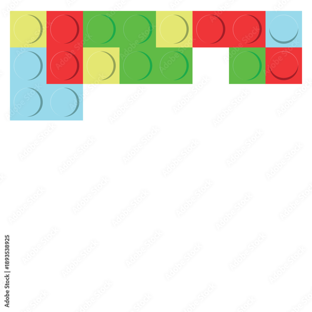 Obraz premium Lego Border Footer