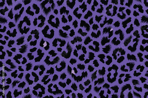 A close-up view of a leopard's fur texture and pattern on a wild animal's skin surface against a textured background