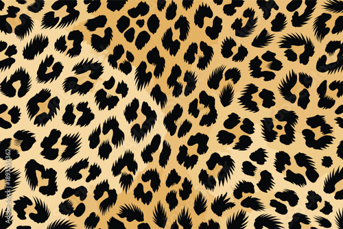 A leopard's wild skin texture fur pattern on animal surface background