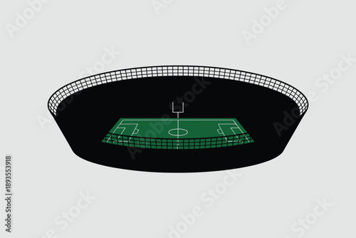 Football Stadium Illustration, sports energy concept