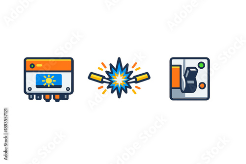 Sunlight sensor controls light displays for different settings during day and night throughout various locations
