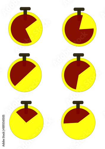 Unique Clock Design Collection Minimal Modern Clock Icon Set