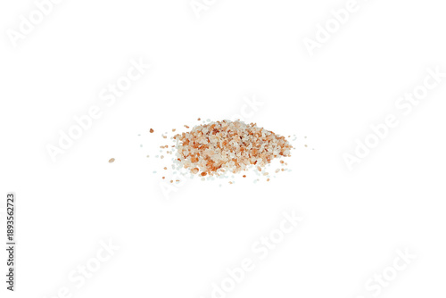 Fotografia Coarse Sea Salt Isolated on Transparent Background, Culinary Ingredient and Seas