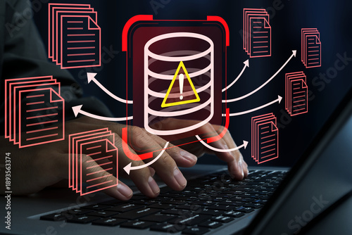Fotografie Data leak and information breach