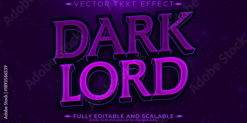 Horror text effect, editable monster and scary text style
