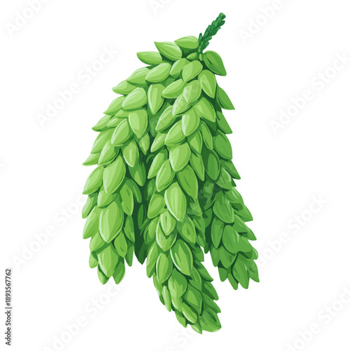 Minimalist 2D vector icon representation of a Burros Tail, displayed on a pure white background