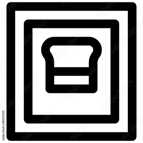 Screen printing. Editable stroke vector icon. 